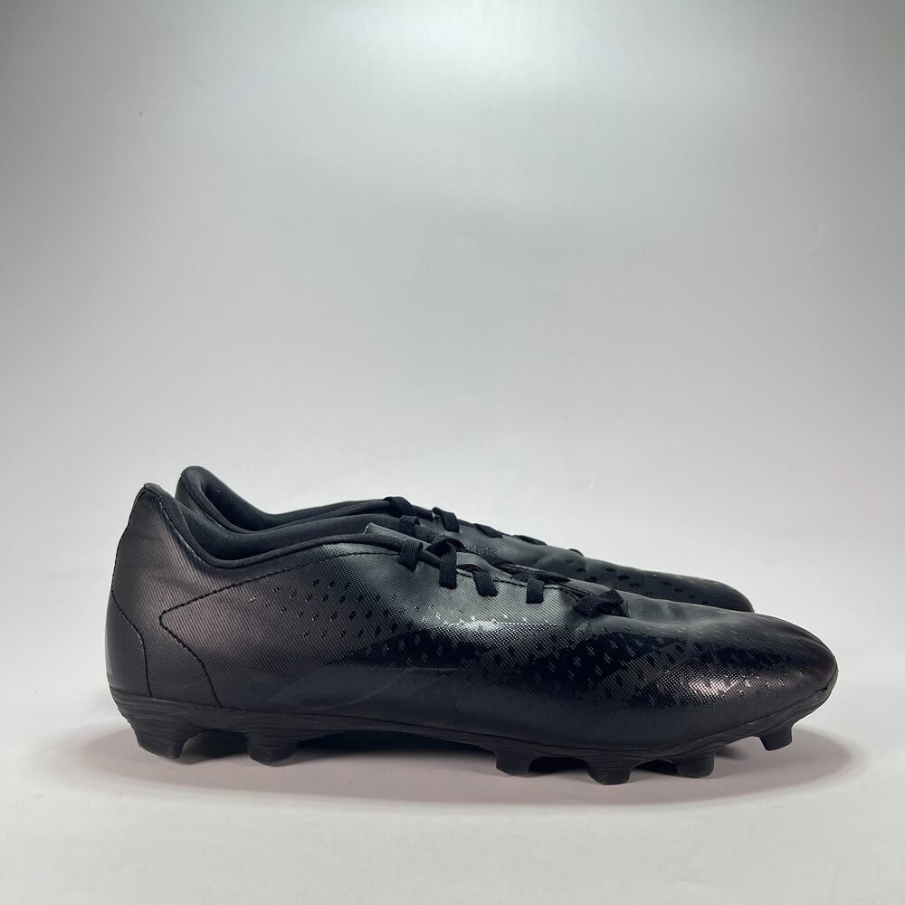 adidas Predator Accuracy.4 FxG Core Black Low Top Soccer Cleats Men's Size 12